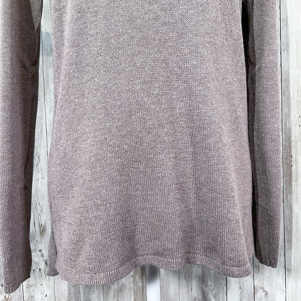 Women's Old Navy Long Sleeve Sweater | Brown | Scoop Neck Top | Size Medium - Picture 6 of 12